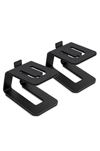 Choice أسود (قطعتان) حامل مكبر صوت مضاد للاهتزاز، قاعدة صوتية، مادة فولاذية، ...