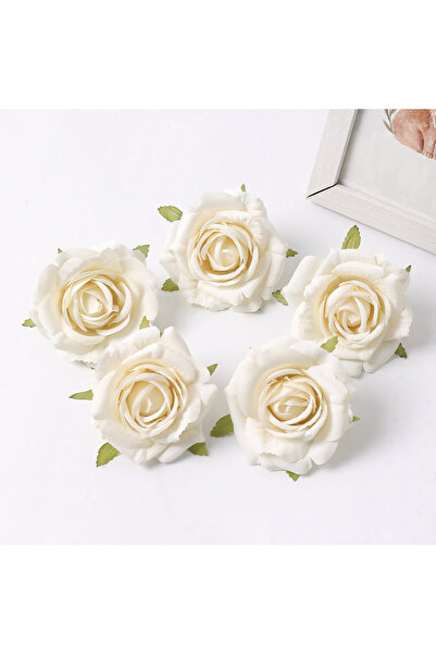 Choice 10Pcs Milk White 5/10Pcs 7cm Silk Rose Artificial Flower Silk Home Roo...