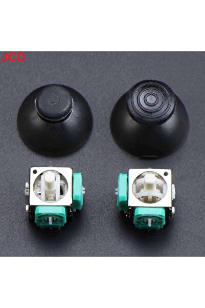 Choice عصا تحكم تناظرية ثلاثية الأبعاد شفافة سوداء 4 في 1 لليسار واليمين + أز...