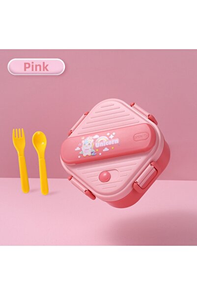 Choice Pink-unicorn 3 Grids Unicorn Lunch Box For Children Students Sandwich ...