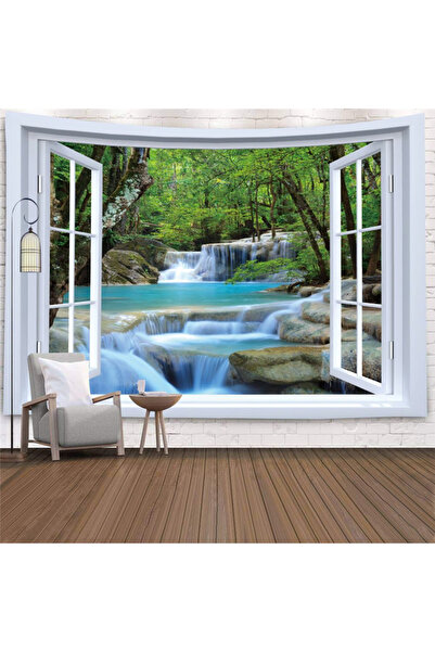 Choice 200 سم × 150 سم gt997-10 تقليد نافذة المناظر الطبيعية نسيج جداري معلق ...