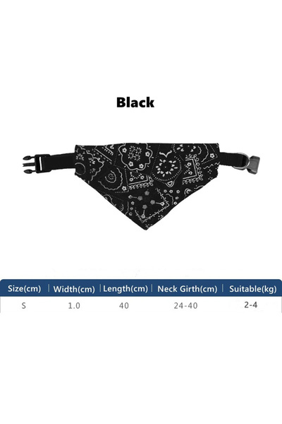 Choice Black Cat Collar Pet Bibs Adjustable Dog Cat Necktie Pet Triangular Sa...