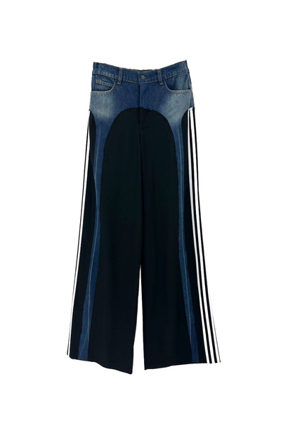 tw3 Pantaloni de damă din denim cu secțiuni cu design pe laterale detaliu cu ...