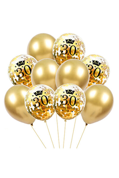 Choice كما هو موضح في 10 قطع من بالونات اللاتكس لعمر 30- 30- 40- 50 عامًا، دي...