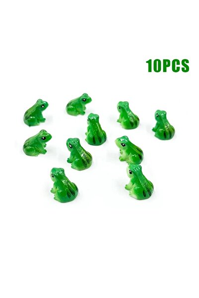 Choice 10pcs 5/10Pcs Mini Frog Statue,animal Model,fairy Tale Garden Micro La...