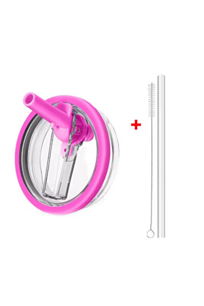 Choice قطعة واحدة من غطاء مقاوم للتسرب من القش القابل للطي باللون الوردي سعة ...