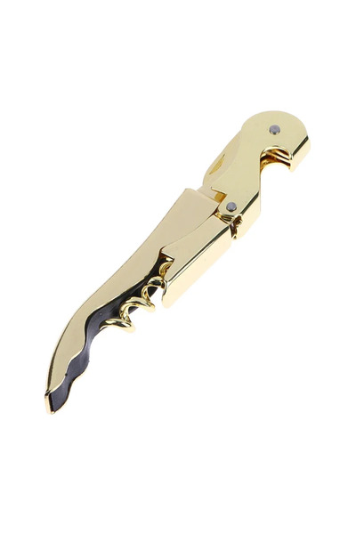 Choice فتاحة نبيذ ذهبية، فتاحة زجاجات بيرة بمفصلة مزدوجة من الفولاذ المقاوم ل...