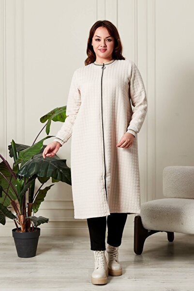 Ferace Women's Plus Size Zippered Quilted Cap