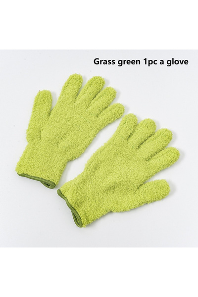 Choice grass green 1pc Microfiber Dusting Gloves - Stretchable & Breathable Cleaning Gloves, Non-Waterproof