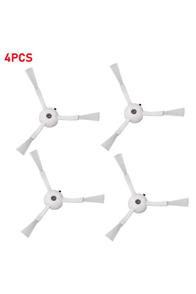 Choice 4 قطع من ملحقات فرشاة جانبية بيضاء لروبوتات 1S Robork S5 S6 S5MAX S50 ...