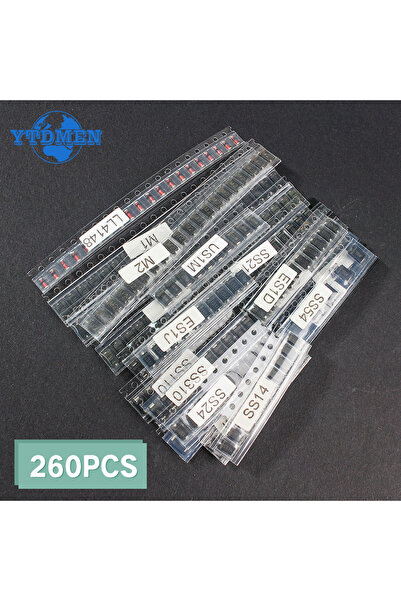 YTDMEN Choice 260PCS SMD Rectifier Diode Assorted Kit Schottky Switching Diod...