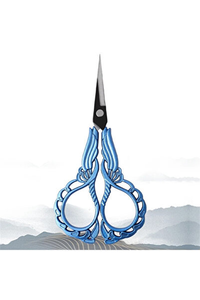 Choice JH Scissors-Blue 1PC, Flower Pattern Stainless Steel Vintage Scissors ...