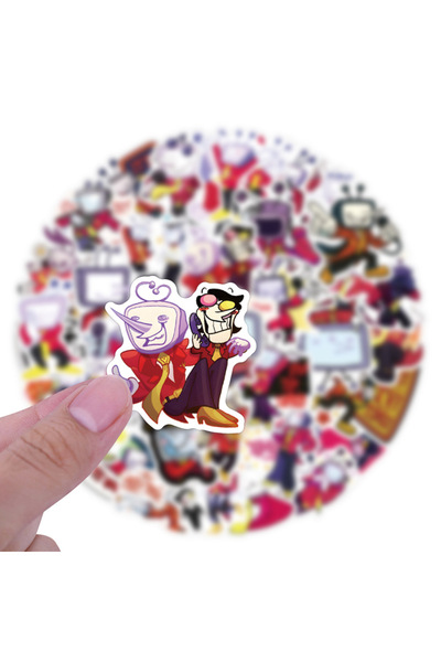 Choice 50 قطعة من ملصقات Tenna من Deltarune Tenna للألعاب الممتعة للهواتف الم...