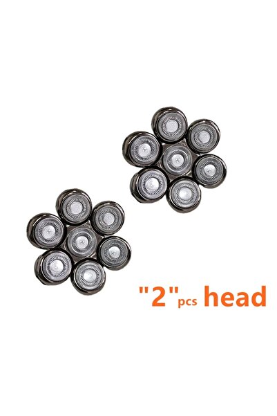 choice2 قطعتان من رؤوس الحلاقة البديلة ذات 7 شفرات، رؤوس 7D عائمة وقابلة للغس...