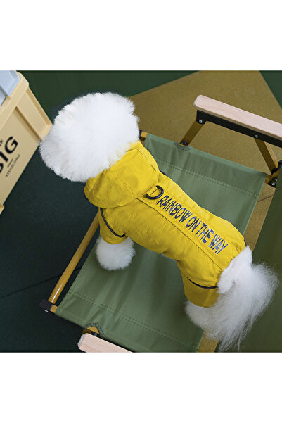 Choice M Yellow Winter Warm Pet Dog Jumpsuit Waterproof Dog Coat for Small Me...