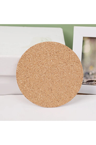 Choice 10 قطع مستديرة 10 قطع كوب مات طبيعي مستدير خشبي متين غير قابل للانزلاق...