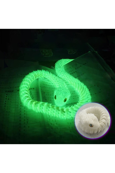 Choice 30cm 10 3D Random colored eyes Printed Snake Movable Joint Simulation ...