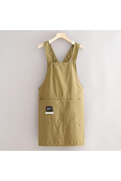 Choice مآزر مطبخ عصرية جديدة باللون الكاكي للنساء والرجال ومآزر عمل الطهاة للشواء والمطاعم والحانات والمقاهي B