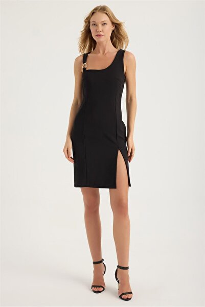 HomeStore Kalın Askı Açık Yakalı Elbise