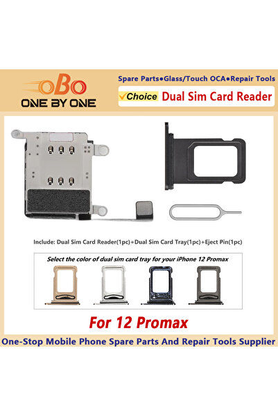 Choice كابل مرن لقارئ بطاقات SIM المزدوجة باللون الأزرق لهاتف iPhone 12 Pro M...