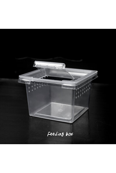 Choice 10x Feeding Box Reptile Cage Hatching Container Rearing Tank Clear Reptile Vivarium Terrarium Ins...
