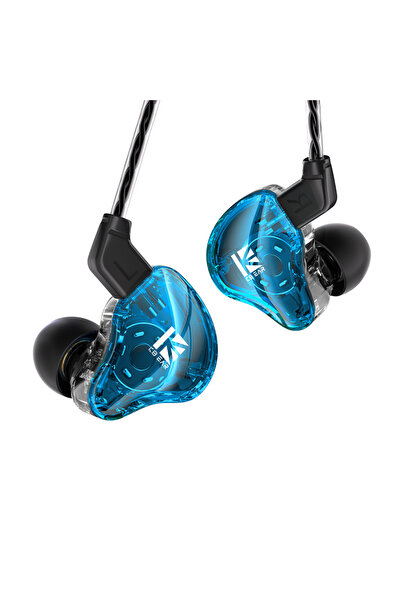 Choice سماعات أذن هاي فاي KBEAR KS1 زرقاء بدون ميكروفون مع كابل 2 سنون داخل ا...