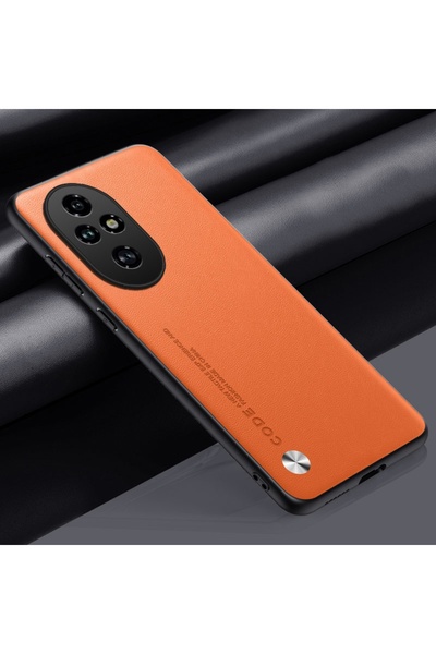 Choice Orange Honor 200 Pro Luxury PU Leather Case For Honor 200 Pro Back Cov...