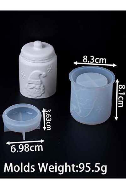 Choice شجرة عيد الميلاد سانتا كلوز شمعة قالب جرة DIY زينة عيد الميلاد المصنوع...