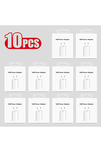 Choice EU Charger x 10 PCS 10 PCS EU Plug USB Charger for iPhone 6 6S 7 8 14 Plus 13 12 mini 11 Pro XS Max