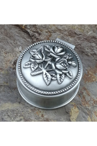 Choice 297 Small Size Retro Metal Jewelry Box Vintage Flower Carved Home Deco...