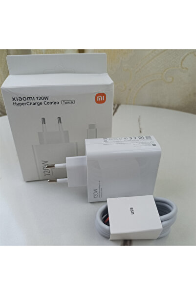 Xiaomi White 120W EU Set 120W Hyperchager Turbo Quick Charging Adapter Type-C Cable For Mi 17 15 14T Ultra