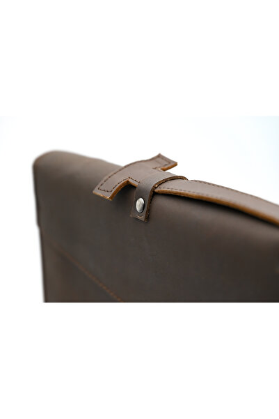 karenzi Genuine Leather & Ikat Fabric Unisex Laptop/Tablet Bag | Slim Messenger Portfolio