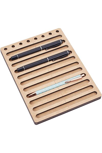 Choice AECH06-14824 حامل قلم حبر ذو 11 فتحة للنقش بالليزر مقاس 6.5 × 8.6 بوصة، صانع أقلام إبداعي F