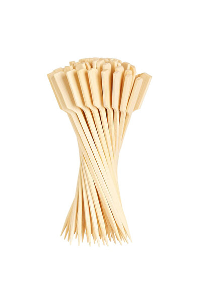 Choice 20cm-100Pcs 100pcs Wooden BBQ Skewers Hamburger Garnish Bamboo Sticks Sandwich Fruit Cooking Tools P