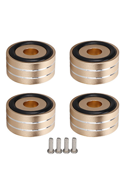 Choice قاعدة تثبيت مسامير عزل مكبر الصوت SP4010 الذهبية، 4 قطع، 40 × 20 مم / ...