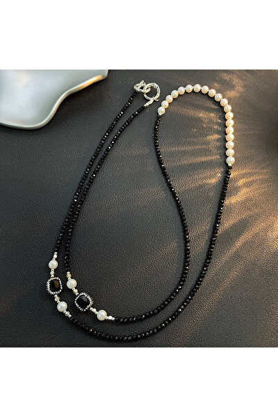 choice2 Other Luxury Crystal Pearl Handmade Bead Long Cross Hanging Rope Chai...