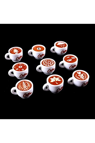 Choice 10 قطع مزيج 10 قطع من الراتنج لطيف فنجان القهوة طبق 1/12 مصغرة بيت الد...
