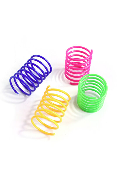 Choice 4 قطع 4/200 قطعة لعبة زنبركية للقطط ألعاب لولبية للقطط تفاعلية للقطط ا...