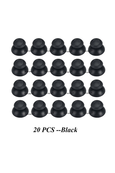 Choice 20 قطعة من أغطية عصي الإبهام السوداء IVYUEEN 4-20 قطعة لوحدة تحكم بلاي...