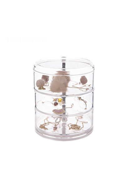 Choice صندوق منظم شفاف C2234C بثلاثة طوابق مقاوم للغبار والماء وذو سعة كبيرة ...