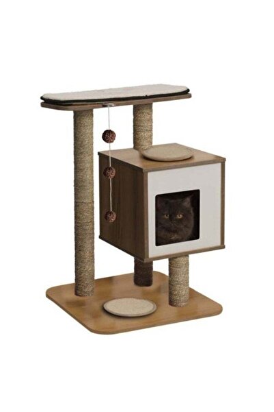 Catit Premium Cat Furniture V Base Walnut