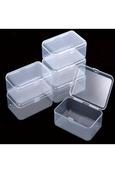 Choice 6 قطع من صناديق التخزين البلاستيكية الشفافة، حاويات منظمة شفافة للمنزل...