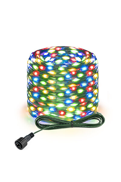 Choice سلسلة مصابيح LED جلدية متينة ومتطورة خارجية بطول 100 متر و800 مصباح LE...