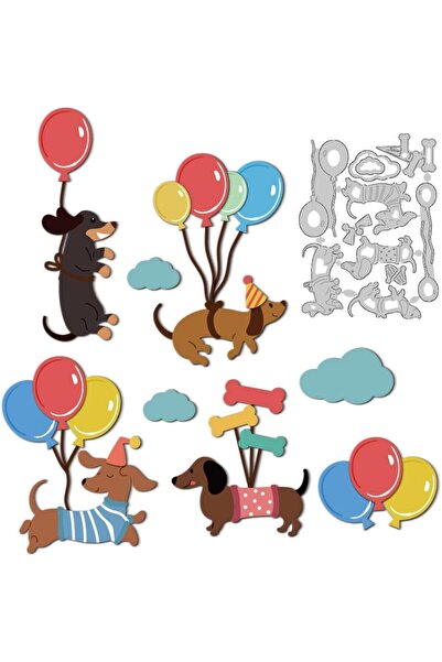 Choice قوالب قطع من الفولاذ الكربوني على شكل كلب داشوند من بالون AECH09-04605...