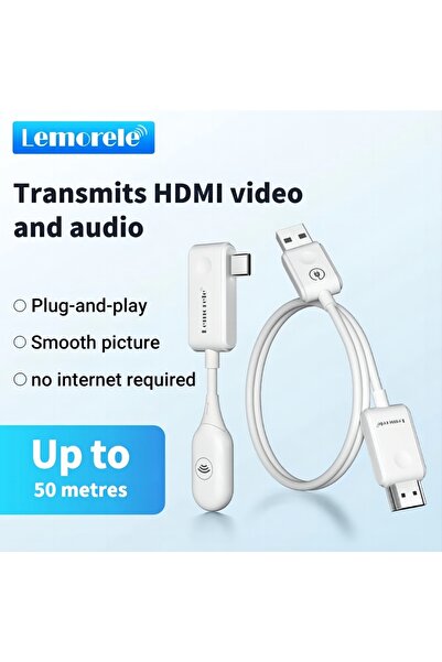 Choice Wireless type-c Lemorele HDMI Wireless Transmitter Receiver Extender Kit 164FT/50M Wireless Display