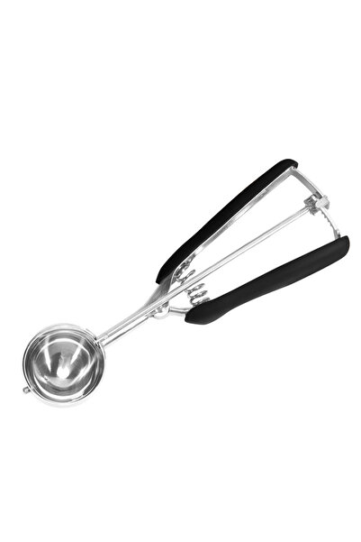 Choice مغرفة آيس كريم سوداء 3 سم، ملعقة عجين بسكويت من الفولاذ المقاوم للصدأ،...