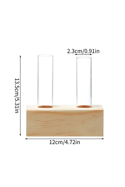 Choice1 J24012061-B Test Tube Glass Vase Plant Propagation Station ponic Vase...