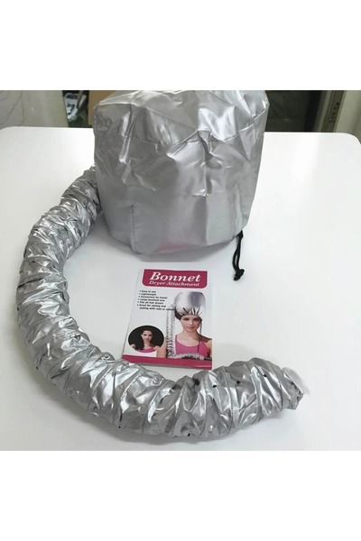 choice2 قبعة مجفف شعر رمادية قطعة واحدة، مجفف شعر كهربائي، يمكن توصيل قبعة مج...