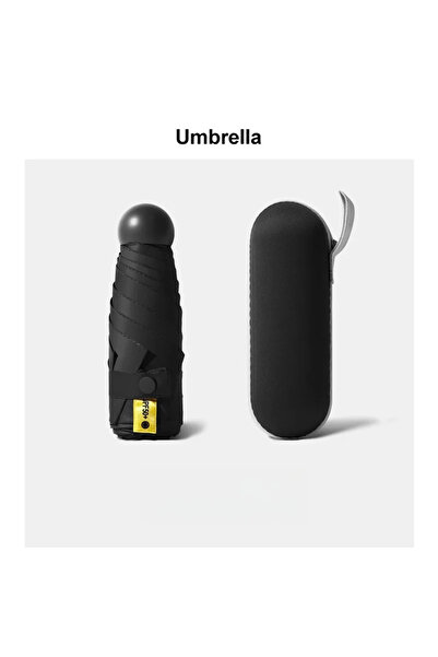 Choice black 6K IRON ‌Mini Sunscreen UV Protection Parasol - Compact Pocket-Sized Umbrella for Sunny/Rainy