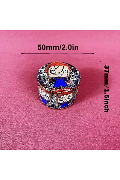 Choice مطحنة أعشاب قاتلة مقاس 2 بوصة - 50 مم، مطحنة توابل، مطحنة فلفل معدنية، ملح، هاون، تبغ، طحن عشب